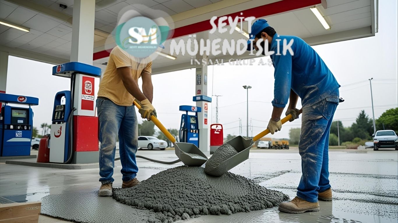 Benzin İstasyonu Zemin Betonu
